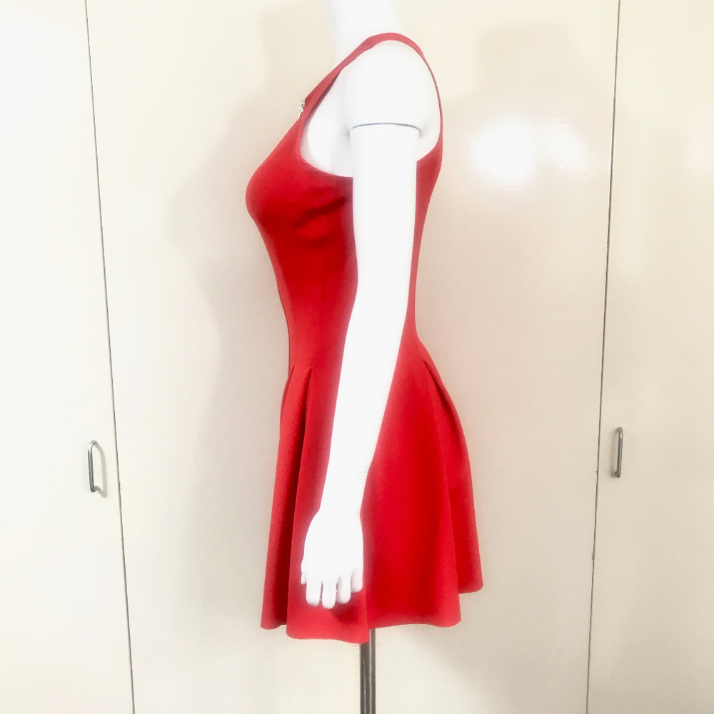 New Hot Sexy Red Scuba Dress - Picture 6 of 7